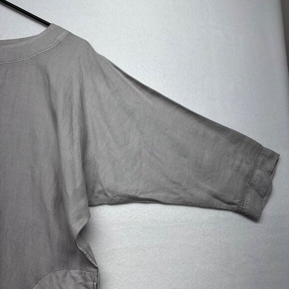 Wilfred Womens Ramie Blend Dolman Sleeve Tunic Top Dress Size XXS Oversized Gray - Picture 7 of 11